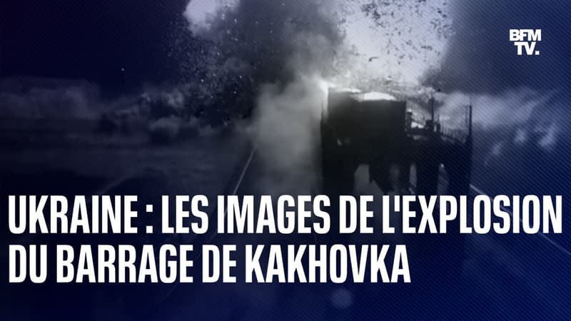 Guerre En Ukraine Les Images De Lexplosion Du Barrage De Kakhovka